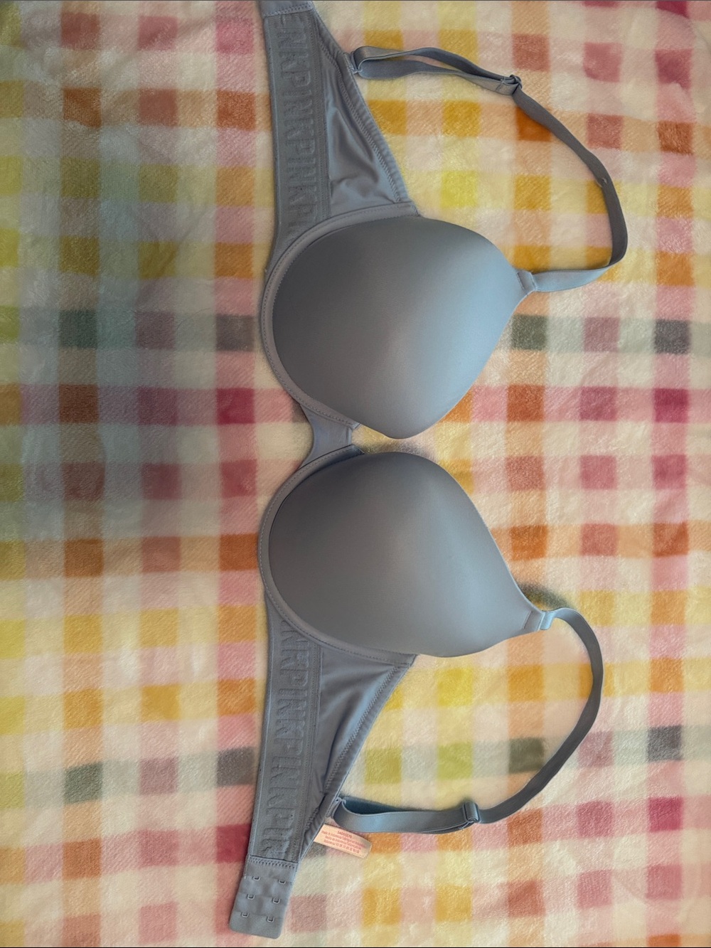 34DD PINK Victoria's Secret Light Blue Wear Everywhere Push-Up Bra